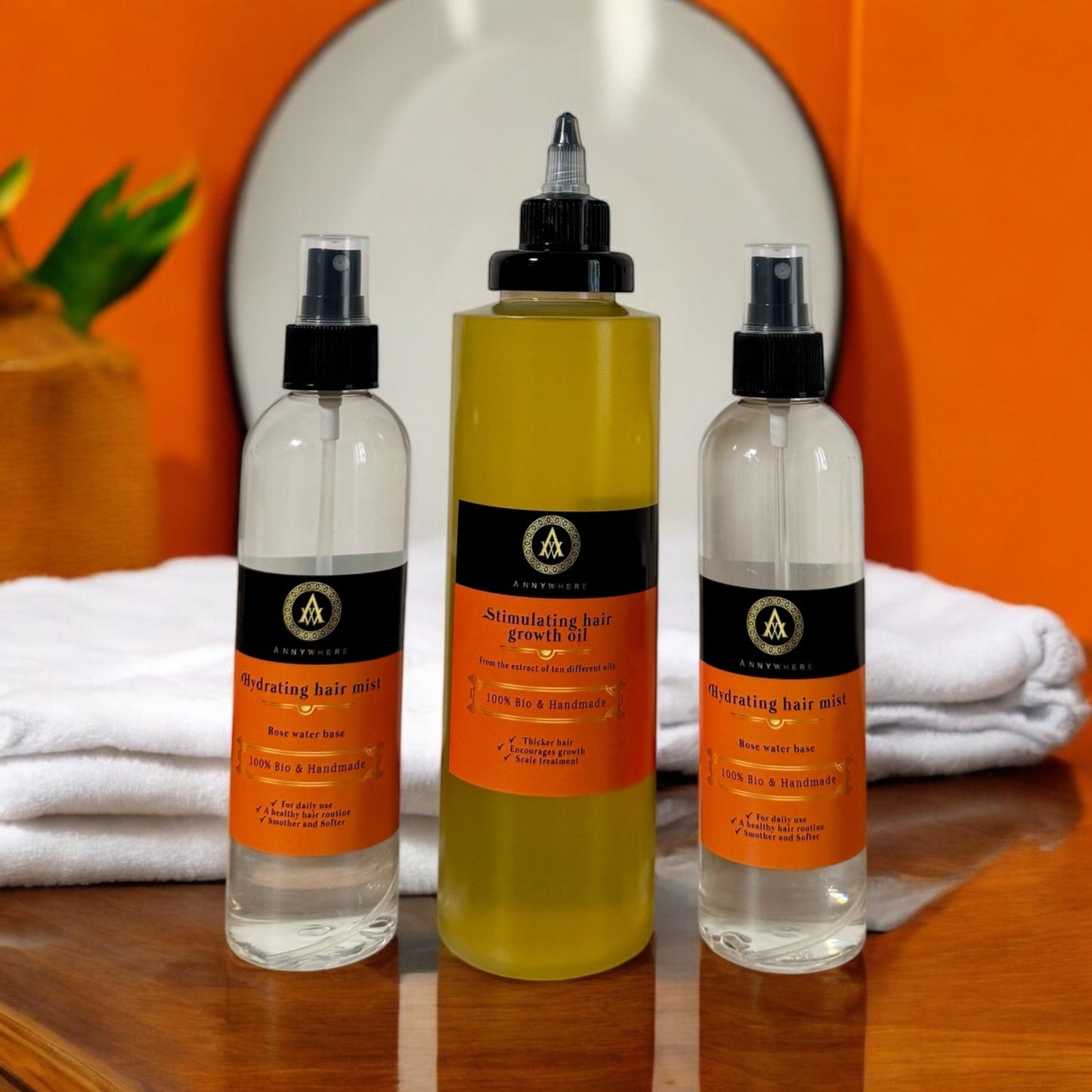 Oil & 2x Mist 8oz Bundle - 3 Bottles Hair bundle Annywhere