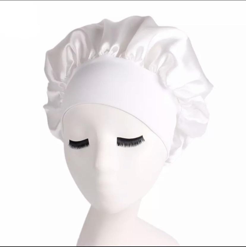 Satin Bonnet Satin bonnet annywhere White 