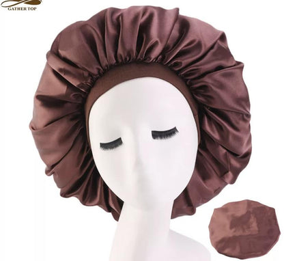 Satin Bonnet Satin bonnet annywhere Coffee (big size) 