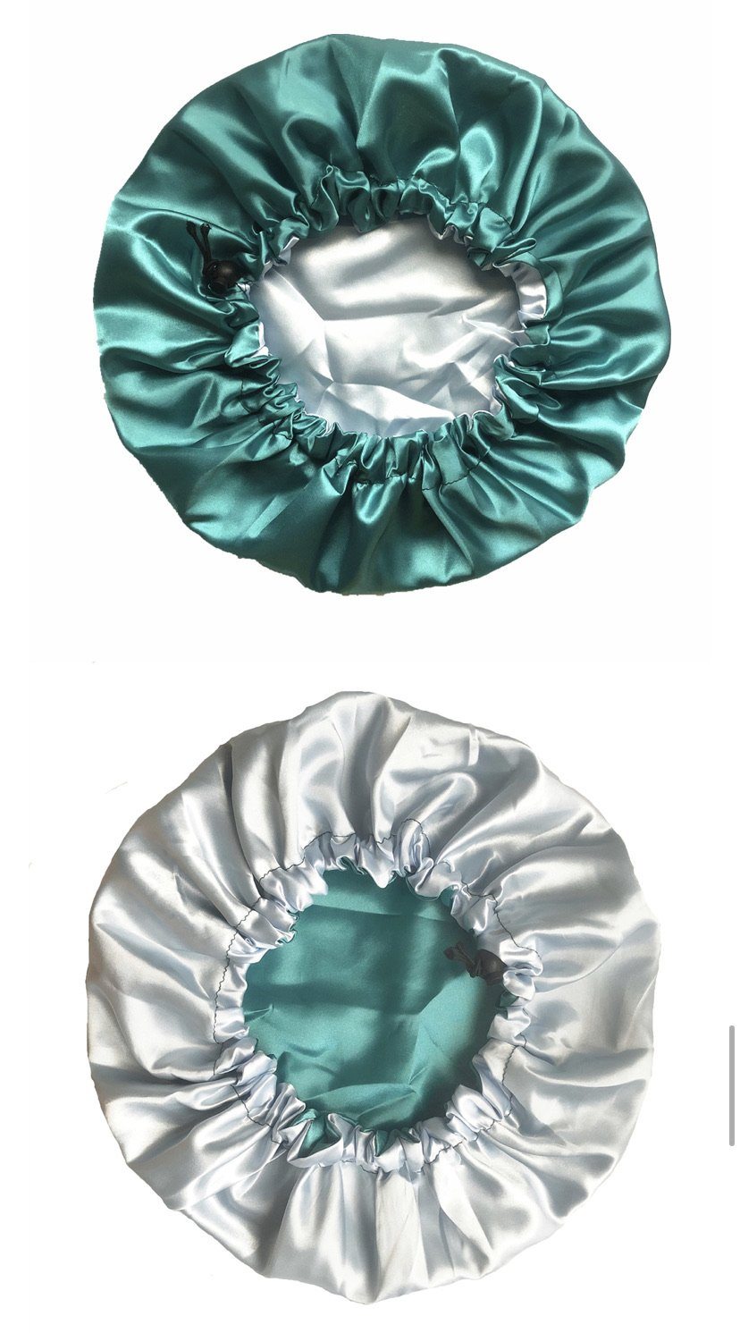 Reversible satin bonnet Adjustable bonnet annywhere 