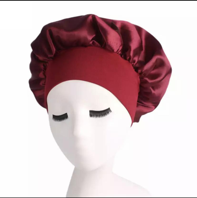Satin Bonnet Satin bonnet annywhere Burgundy 