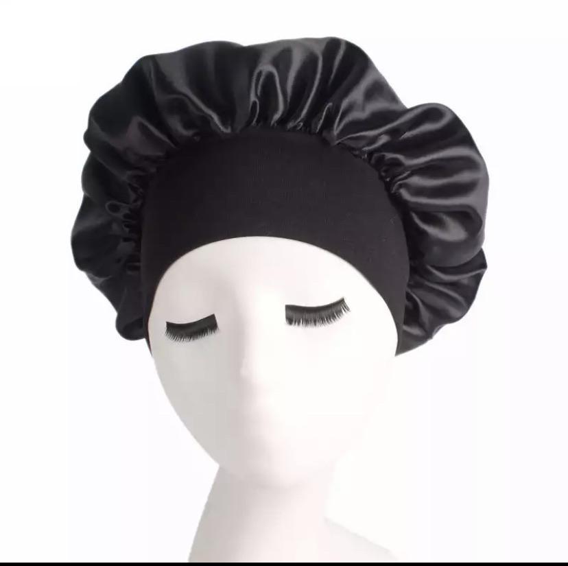 Satin Bonnet Satin bonnet annywhere Black 